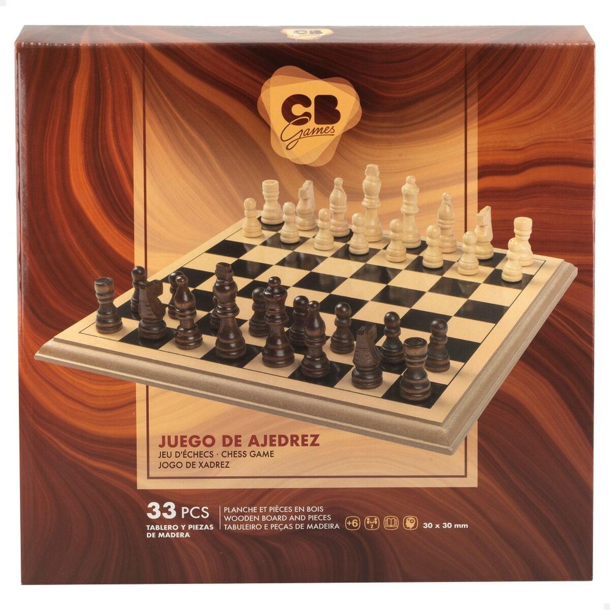 Chess CB Games Wood (4 Units)-1